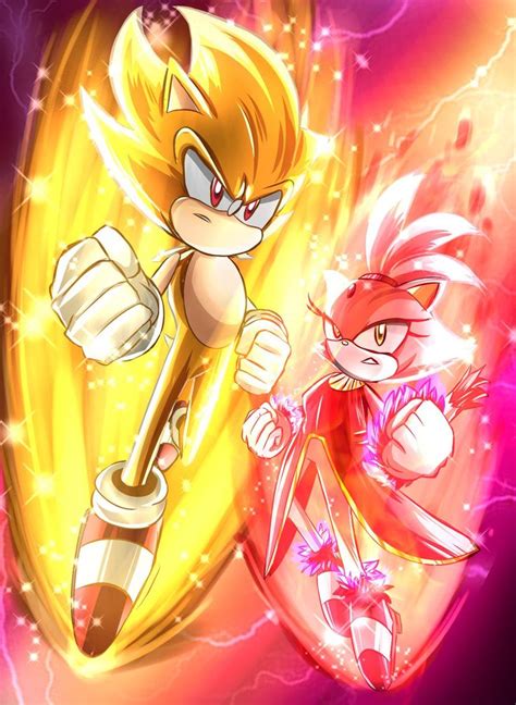 An Image Of Sonic And Tails In The Style Of Video Game Characters With
