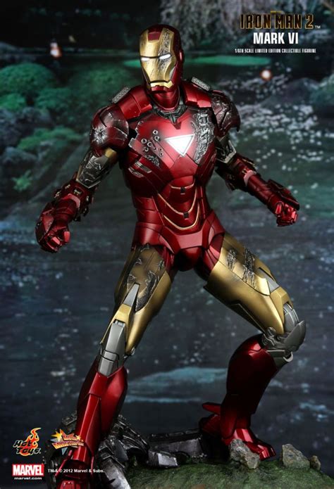 Avengers 3 iron man mk2 war machine mark ii pvc action figure toy 1/6 scale 27cm. Iron Man 2 - Iron Man Mark VI - 12" figure Hot Toys MMS 132