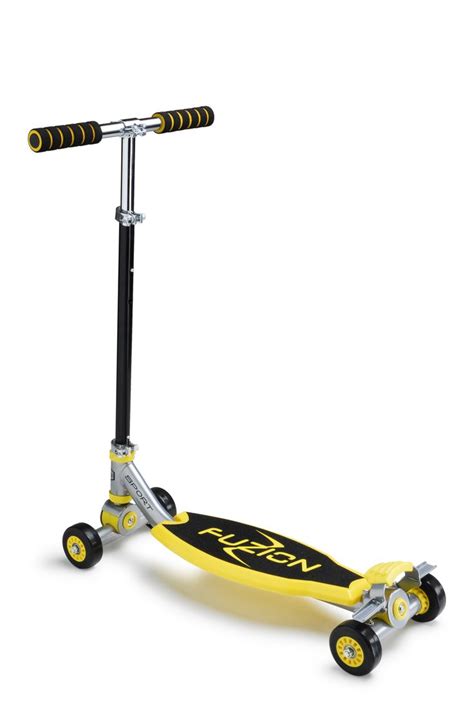 Kids Scooter Fuzion 4 Wheel Sport Scooter Yellow Kids Scooter