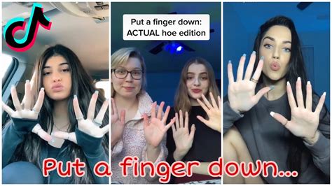Put A Finger Down Challenge Tik Tok 🌸 Youtube
