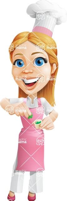 Cute Cooking Housewife Cartoon Vector Character 109 Illustrations