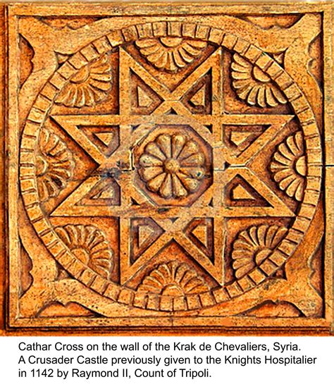 A Cathar Cross In A Crusader Castle Cathar Rosicrucian Crusades