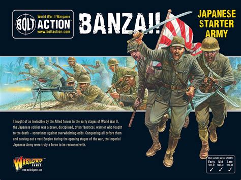 Buy Bolt Action Banzai 1000pt Imperial Japanese Army Starter Army