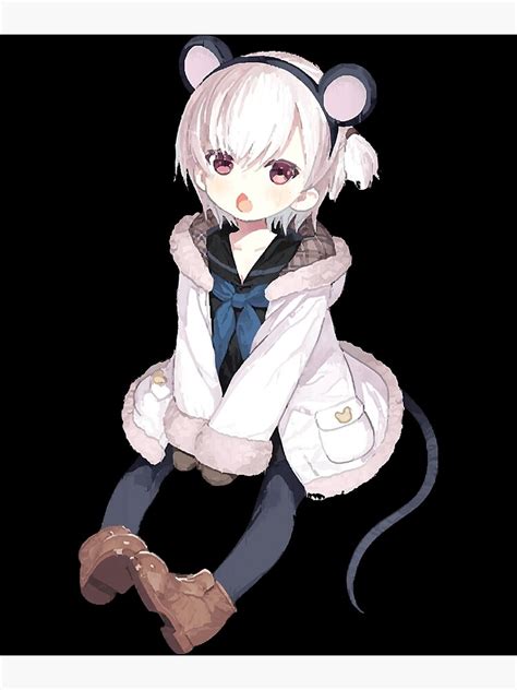 Kawaii Chibi Anime Girl Cute Anime Neko Catgirl Poster By