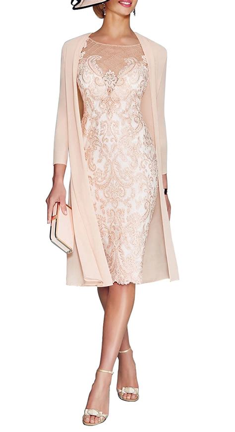 jydress women s lace mother of the groom dresses tea length with jacket