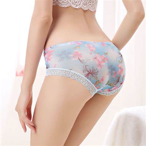 fashion sexy women lace flower panties knickers lingerie hollow flower soft comfortable lace v