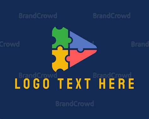 Triangular Jigsaw Puzzle Logo Brandcrowd Logo Maker