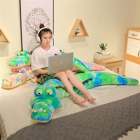 Colorful Crocodile Soft Stuffed Plush Pillow Toy Gage Beasley