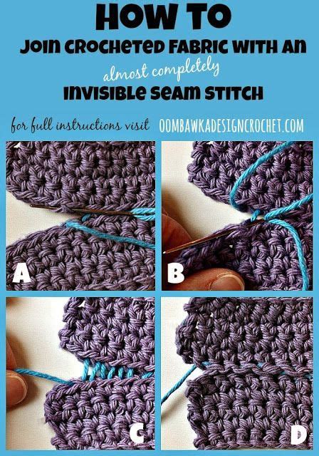 One Of My Favourite Ways To Join Two Pieces Of Crocheted Fabric