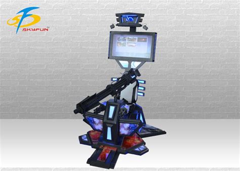 Amusement Park Interactive Gun Shooting Htc Vr Simulator 9d Virtual Reality Gatling Vr Machine