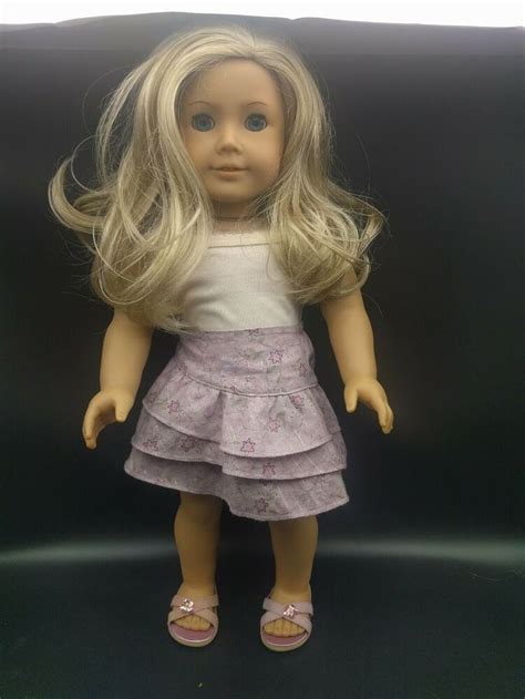 American Girl Truly Me 18 Doll With Blonde Hair And Blue Eyes Americangirl Blonde Hair Blue