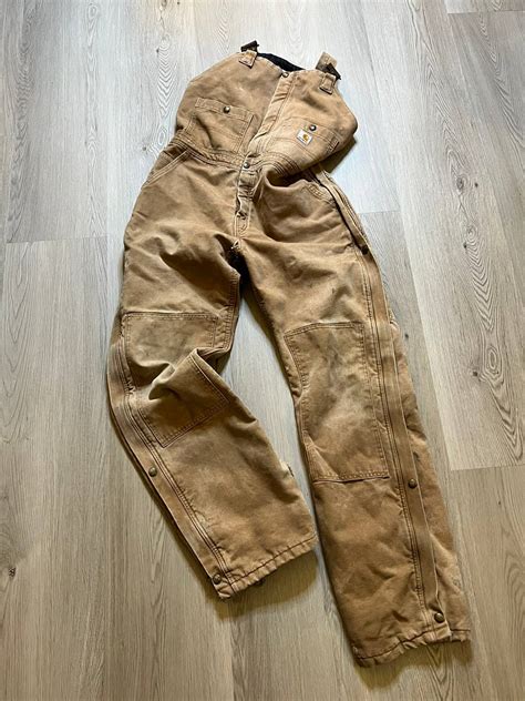 Carhartt Vintage Carhartt Overalls Distressed Made In Usa Insulated
