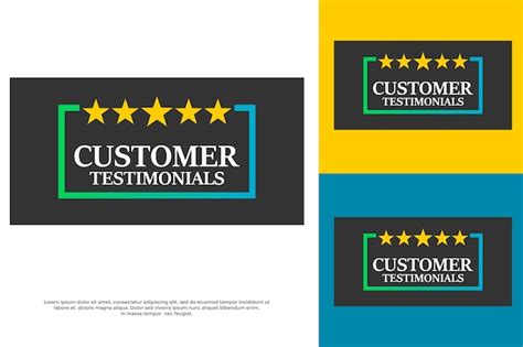 Premium Vector Customer Testimonials Logo Template Illustration