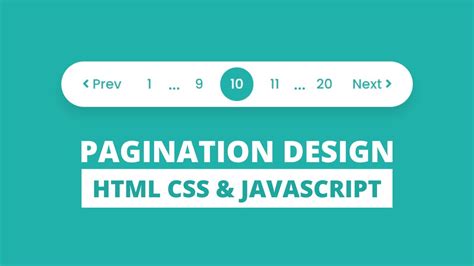 Pagination Ui Design Using Html Css And Javascript Fully Functional