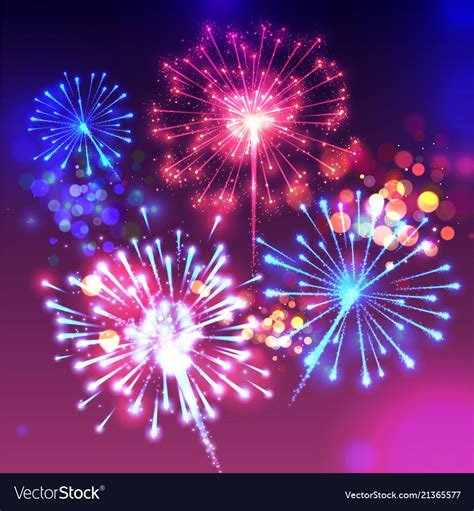 Fireworks Sparkling Background Royalty Free Vector Image