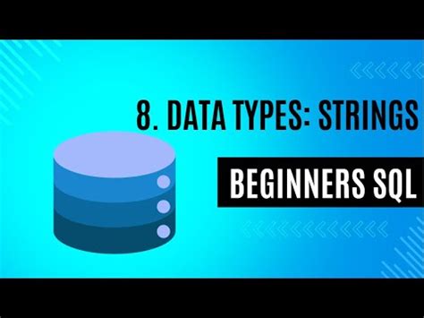 Data Types Char Varchar NChar NVarchar SQL For Beginners YouTube
