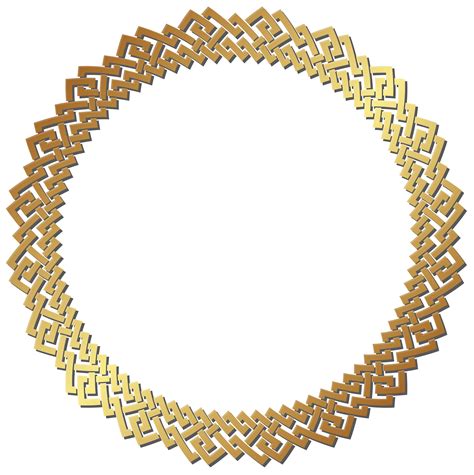 Golden Round Frame Border Transparent Png Clip Art Gold Circle Frames