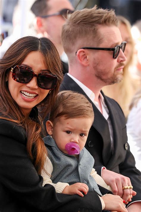 Macaulay Culkin Makes Rare Appearance With Fiancée Brenda Song And Their 2 Sons At Walk Of Fame