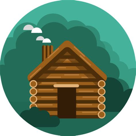 Illustrationrooflog Cabinhousehutreal Estateclip Artcottagehome