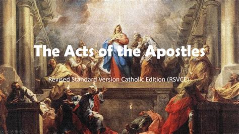 The Acts Of The Apostles Rsvce Audio With Caption Youtube