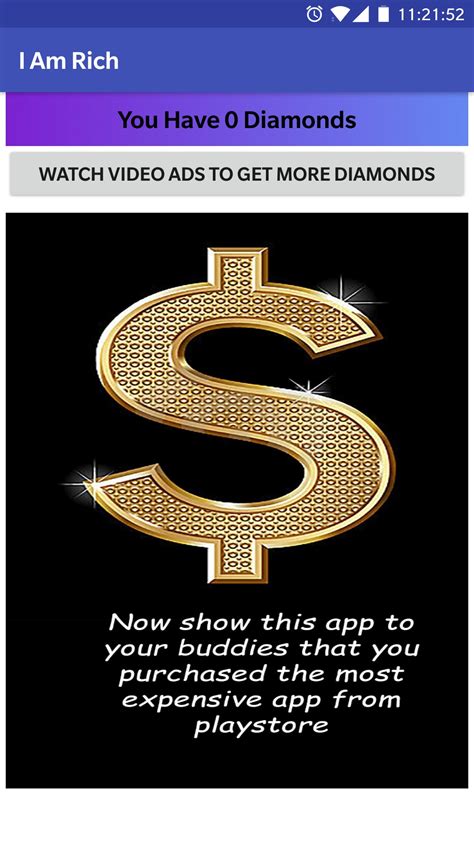 I am rich is an ios application developed by armin heinrich and which was distributed using the app store. Are you poor? Just download the "I Am Rich" app ...