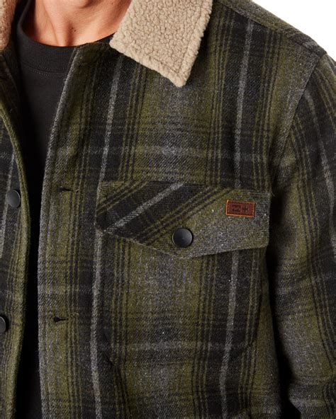 Free shipping on every online order, no minimum. Billabong Barlow Wool Mens Jacket - Military | SurfStitch