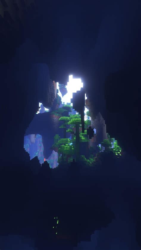 Minecraft Blue Aesthetic Wallpapers Wallpaper Cave