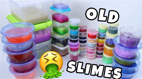 Mixing All My Slimes Mixing Old Slimes Huge Slime Smoothie Youtube