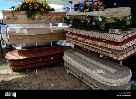 Eco Friendly Coffins Made From Sustainable Materials Stock Photo Alamy