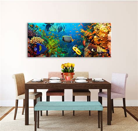 Coral Reef Canvas Art Canvas Wall Art Coral Reef Prints Coral Etsy