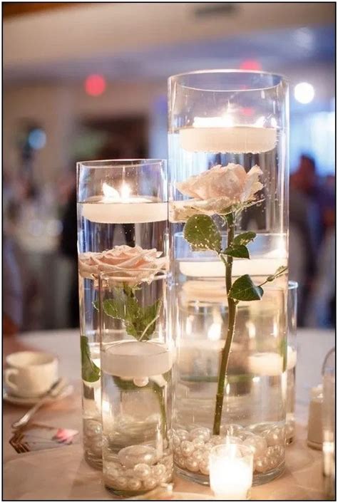 129 Budget Friendly Simple Wedding Centerpiece Ideas With Candles 62