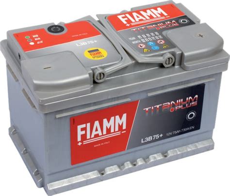 Batterie 12v 75ah 730a en +droite Fiamm titanium pro l3b75p