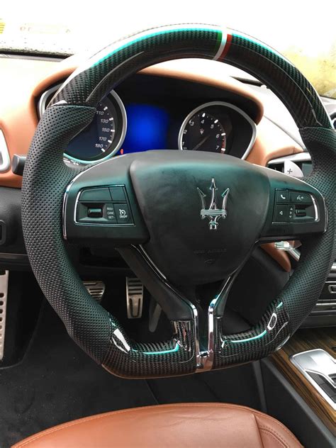 Maserati Ghibli Carbon Fiber Oem Steering Wheel Socal Garage Works