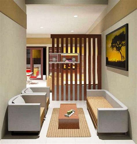 Partisi Ruang Tamu Minimalis Modern Sederhana Interior Rumah