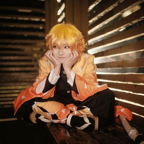 Demon Slayer Kamado Tanjirou Agatsuma Zenitsu Cosplay Costume Kimono