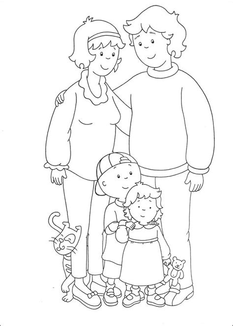 Caillou Printable Coloring Pages Free