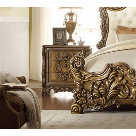 Buy Traditional Luxury Nightstand Set Of 1 Golden Online At