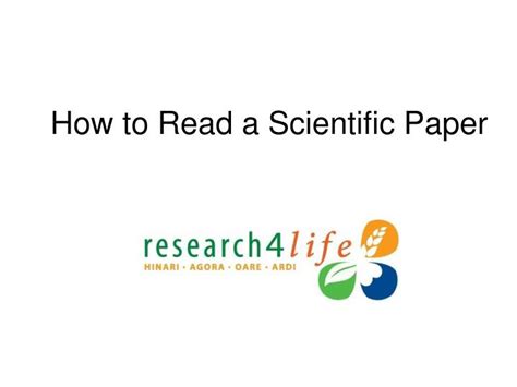 Ppt How To Read A Scientific Paper Powerpoint Presentation Free