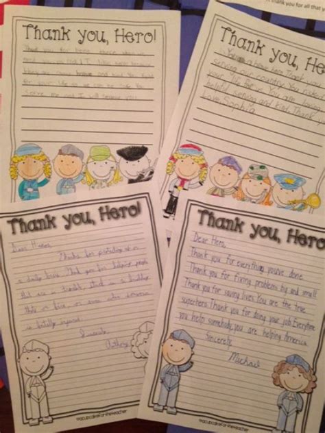 Students Write Dear Hero Thank You
