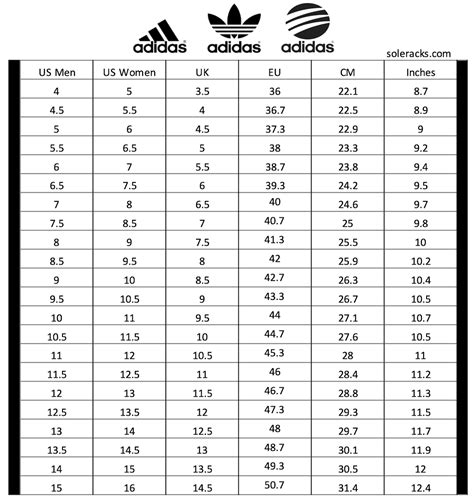Mens To Womens Size Chart Shoes