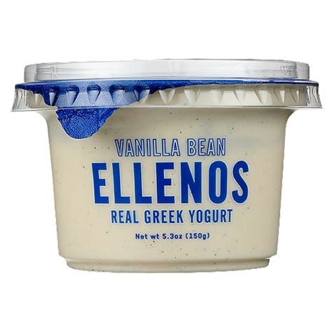 Ellenos Vanilla Bean Real Greek Yogurt 53 Oz
