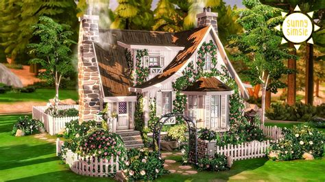 Rose Cottage Sims House Sims Building Sims 4 House Design