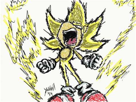 Super Sonic Power Up By Yenon On Deviantart