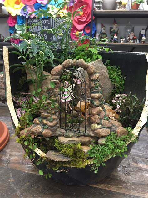 Secret Garden With Working Water Feature By Kristin Middleton Fairy