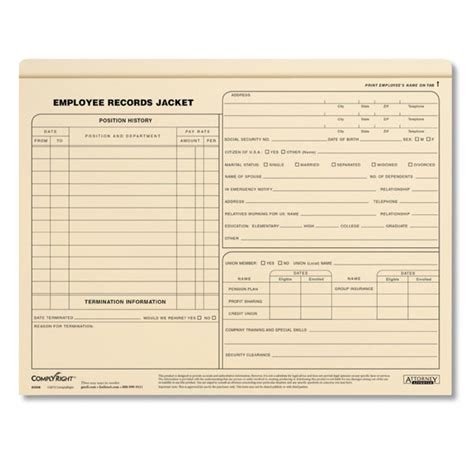 H files allow commonly used functions to be written only once and referenced by other source. Employee Records Jackets- Letter Size | Personnel Files