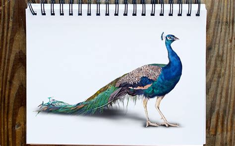 How To Draw A Peacock Realistic Peacock Drawing Guide