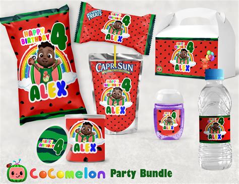 Personalized African American Cody Cocomelon Party Pack, Printable