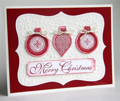 Elaines Creations Christmas Ornament Card