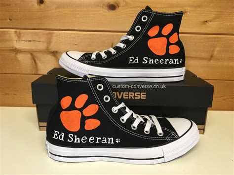 Ed Sheeran Paw Print High Top Converse Edsheeran Converse Pawprint