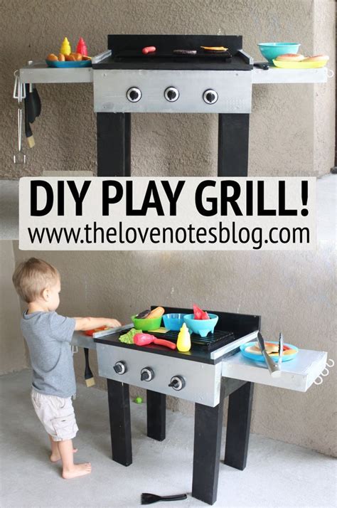 Diy Play Grill The Love Notes Blog Diy Outdoor Toys Diy Toddler